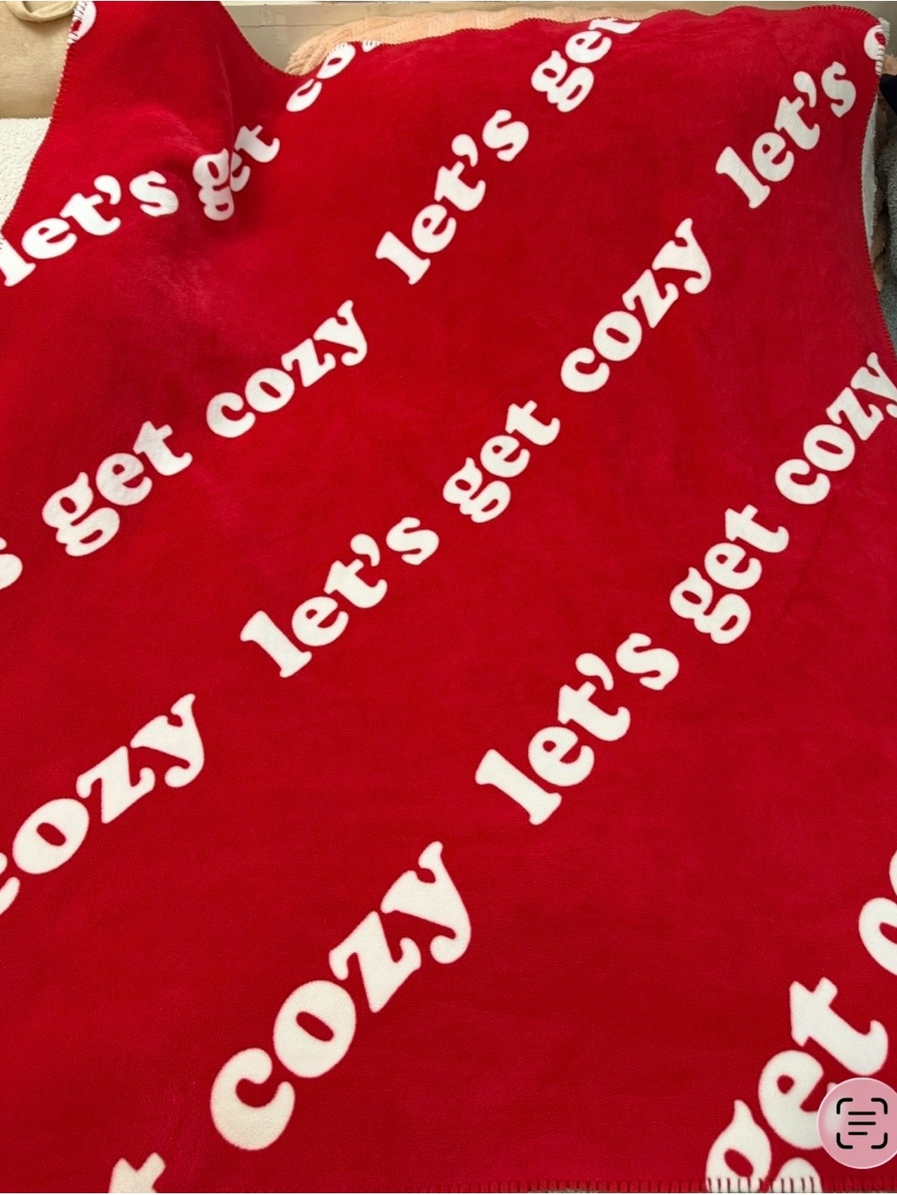 Victorias Secret PINK “Let’s Get Cozy!" Sherpa Throw 50”x 60”